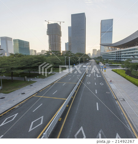 Tall road, in Shenzhen, China Tall road, in Shenzhen, China 21492267