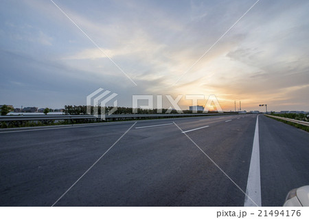 Sunset Urban Highway Sunset Urban Highway 21494176