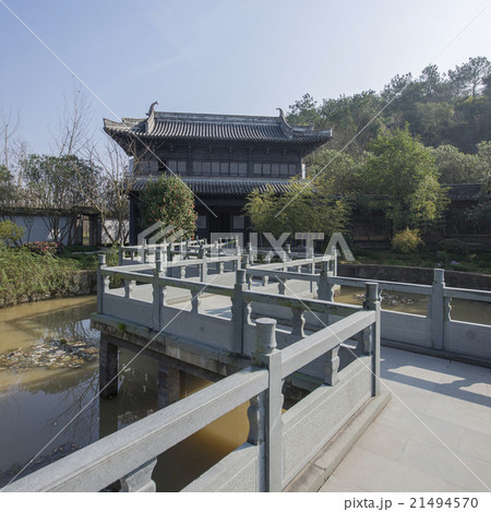 Chinese ancient architecture river Chinese ancient architecture river 21494570
