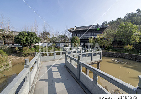 Chinese ancient architecture river. 21494575