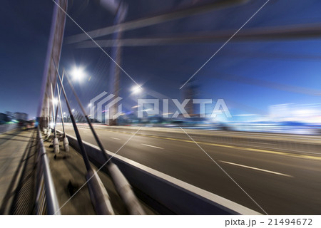 Night highway viaduct 21494672