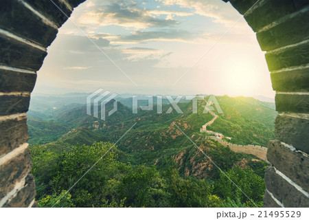 The majestic Great Wall, Beijing, China The majestic Great Wall, Beijing, China 21495529