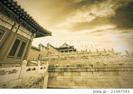 China Beijing Forbidden City Sunset China Beijing Forbidden City Sunset 21497343