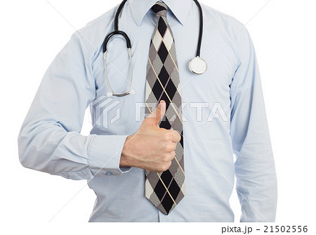 Male doctor showing thumbs up 21502556