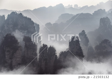 Zhangjiajie National Forest Park, Hunan, China Zhangjiajie National Forest Park, Hunan, China 21503132