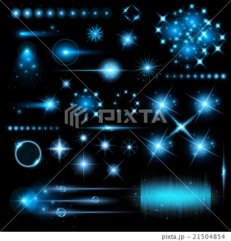 Creative concept Vector set of glow light effect 21504854