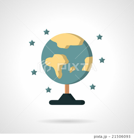 Earth model globe flat color vector icon Earth model globe flat color vector icon 21506093