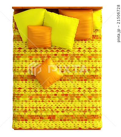 Bed Top View Isolated On White 21506728