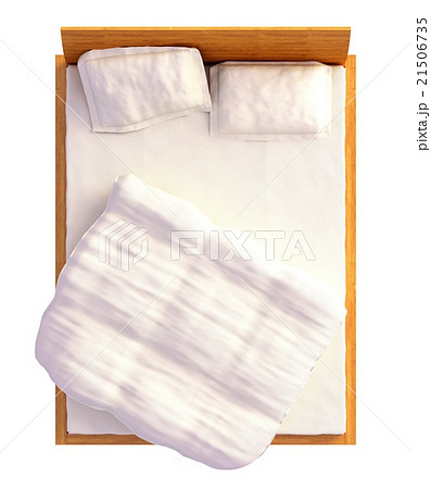 Bed Top View Isolated On White 21506735
