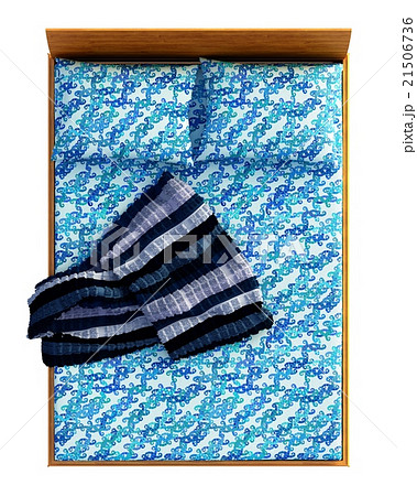 Bed Top View Isolated On White 21506736