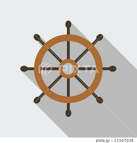 Ship Helm Vector Flat Icon Ship Helm Vector Flat Icon 21507036
