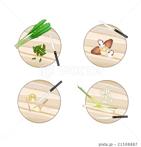 Galangal, Lemon Grass, Straw Mushrooms Culantro 21508887
