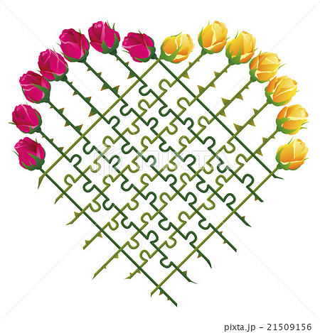 Roses Heart Love Puzzle 21509156