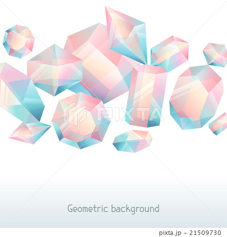 Abstract background with geometric crystals and 21509730