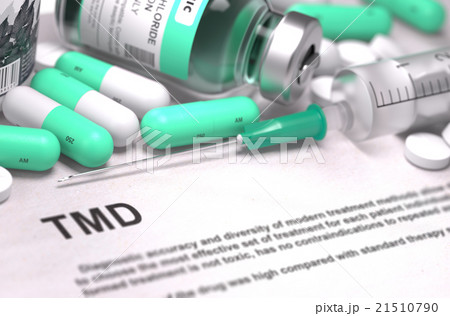 Diagnosis - TMD. Medical Concept with Blurred Diagnosis - TMD. Medical Concept with Blurred 21510790
