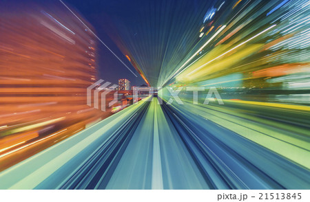 High speed technology concept via a Tokyo monorail 21513845