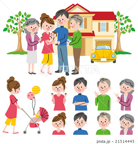 家族 二世帯 家族 二世帯 21514445