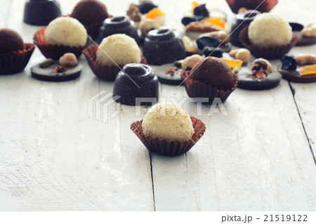Different kinds of chocolate candy 21519122
