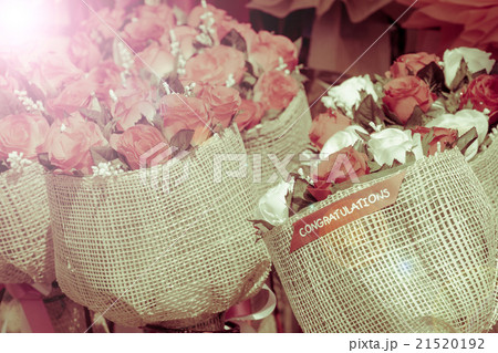 closeup bouquet of colorful artificial flower closeup bouquet of colorful artificial flower 21520192