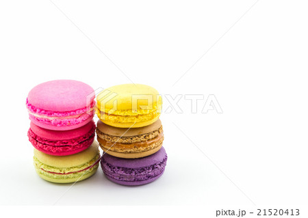 Sweet and colourful french macaroons or macaron. 21520413