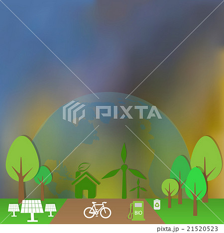 Ecology background. Vector illustration EPS 10 21520523
