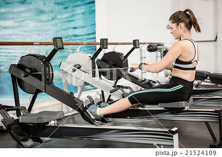 Fit brunette on drawing machine Fit brunette on drawing machine 21524109