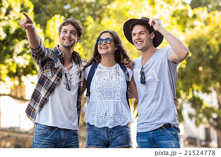 Hip friends going for a walk 21524778