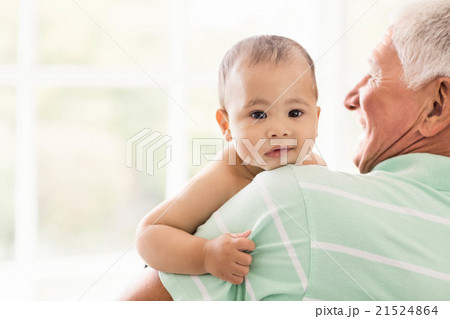 Senior man playing with his grandson Senior man playing with his grandson 21524864