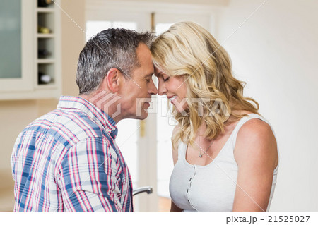 Cute couple about to kiss 21525027