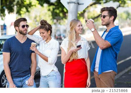 Hip friends spending time together 21525866