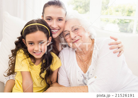 Happy extended family smiling Happy extended family smiling 21526191