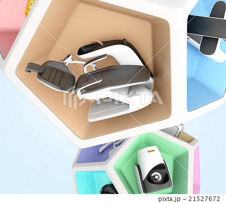 歯科ユニット、CT、CADCAM,3Dプリンタなどの連携。デジタルデンティストリーコンセプト 歯科ユニット、CT、CADCAM,3Dプリンタなどの連携。デジタルデンティストリーコンセプト 21527672