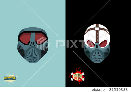 Set  paintball mask. Vector illustration 21530388