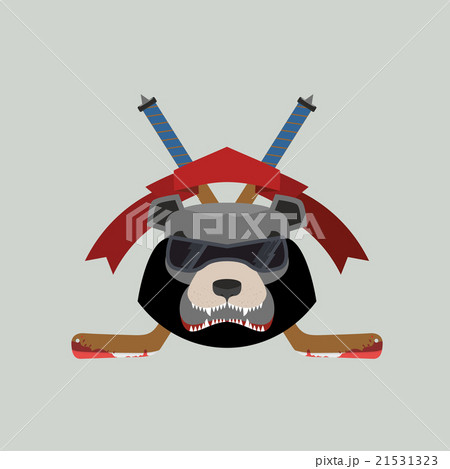 Bear Hockey Logo. Vector illustration Bear Hockey Logo. Vector illustration 21531323