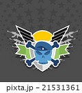military logo. skull with wings on the shield 21531361