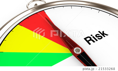 Compass with risk meter closeup Compass with risk meter closeup 21533268