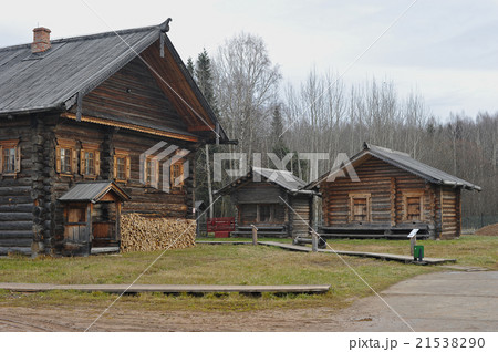 old wooden house in Russian village 21538290