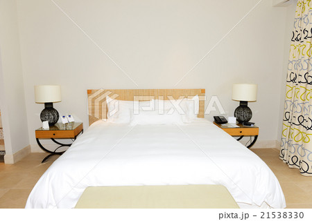 Bedroom in the luxury hotel, Peloponnes, Greece Bedroom in the luxury hotel, Peloponnes, Greece 21538330
