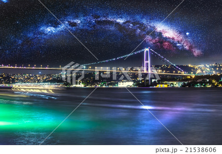 Bosphorus Bridge at night, Istanbul 21538606