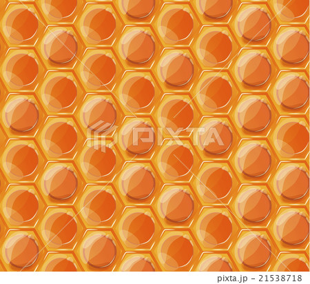 Tasty honey honeycombs, seamless pattern 21538718