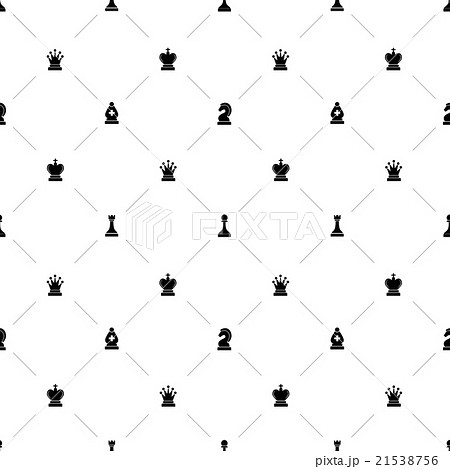 Luxury seamless pattern with chess symbols 21538756