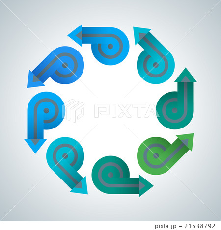 Abstract arrow infographics template 21538792