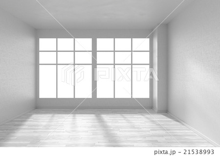 Empty white room with big window Empty white room with big window 21538993