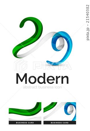 Ribbon swirl business logo 21540382