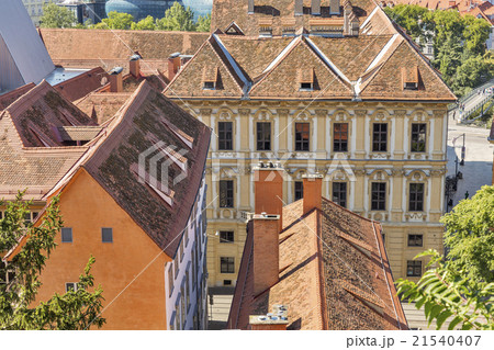 Graz aerial cityscape, Austria 21540407