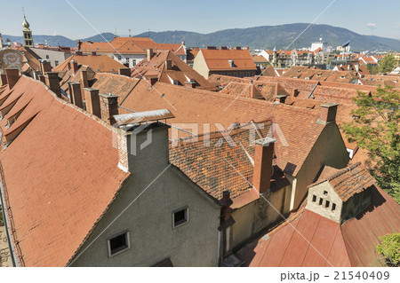 Graz aerial cityscape, Austria 21540409