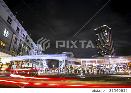 熊本駅前の夜景 21540632