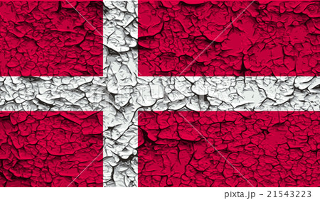 Flag of Denmark with old texture. Vector Flag of Denmark with old texture. Vector 21543223
