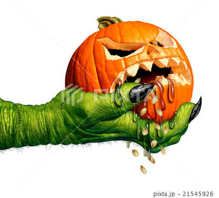 Monster Holding Creepy Pumpkin Monster Holding Creepy Pumpkin 21545926