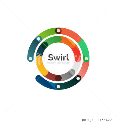 Vector swirl circle logo 21546771